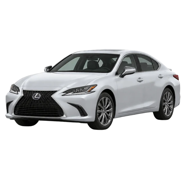 silver 2026 Lexus IS 350 front three-quarter (facing left) view