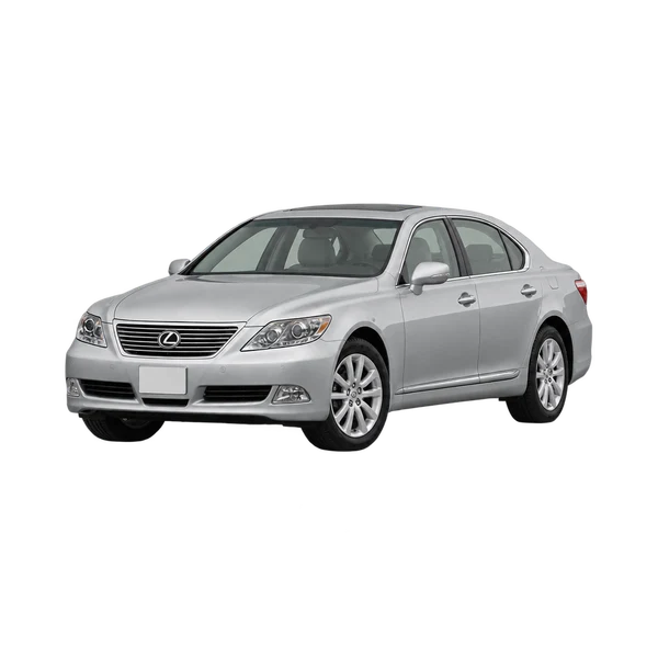 silver 2008 Lexus LS front three-quarter (facing left) view