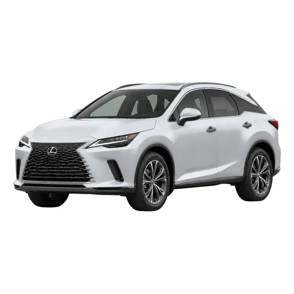 silver 2024 Lexus RX front three-quarter (facing left) view