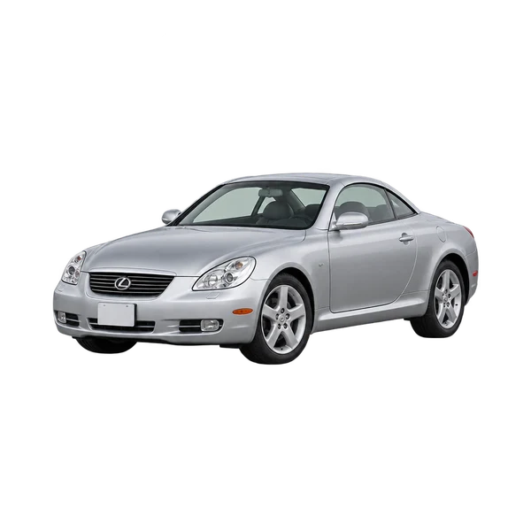 silver 2002 Lexus SC front three-quarter (facing left) view