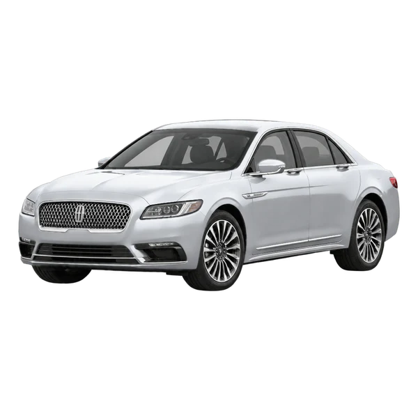 silver 2020 Lincoln Continental front three-quarter (facing left) view