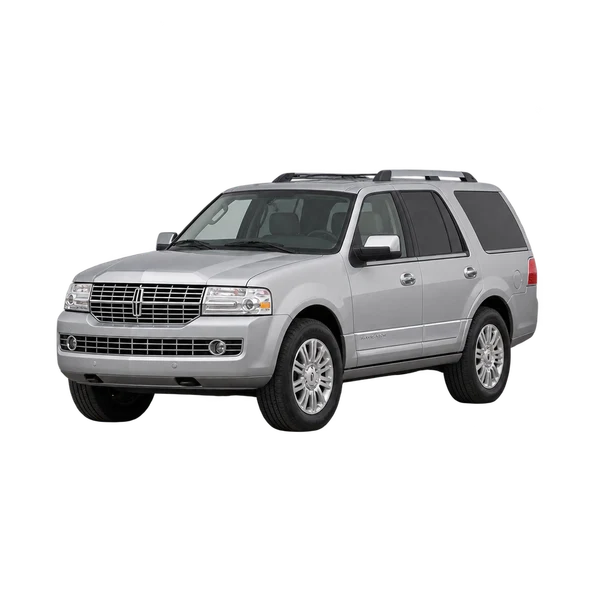 silver 2011 Lincoln Navigator front three-quarter (facing left) view