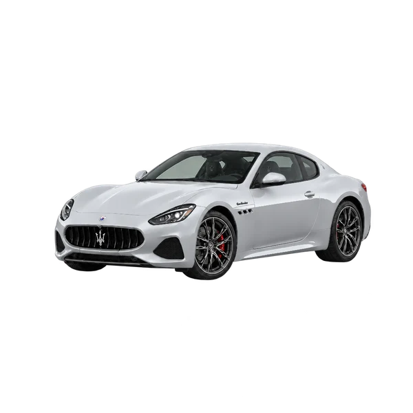2027 MASERATI Granturismo — Front three-quarter (facing left), silver