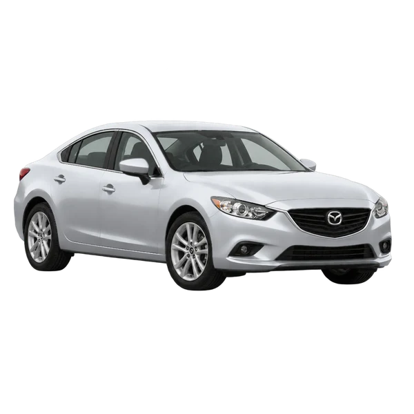 silver 2014 Mazda 6 front three-quarter (facing left) view
