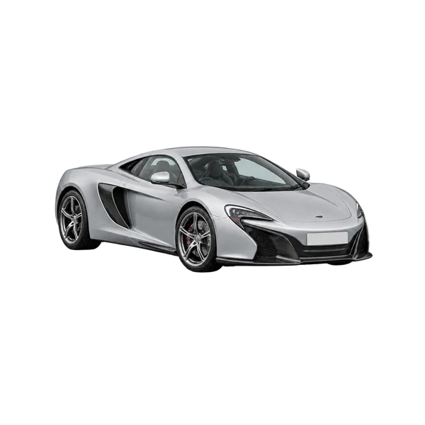 silver 2016 McLaren 650S front three-quarter (facing left) view