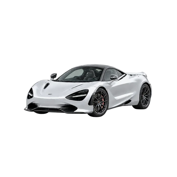 2027 MCLAREN 750S — Front three-quarter (facing left), silver