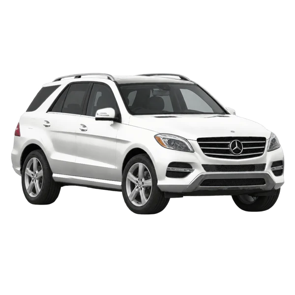 white 2015 Mercedes-Benz GLE front three-quarter (facing left) view