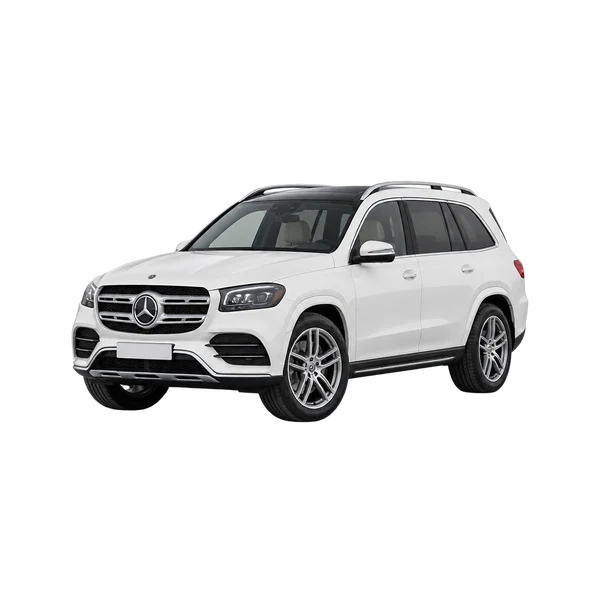 white 2022 Mercedes-Benz GLS front three-quarter view