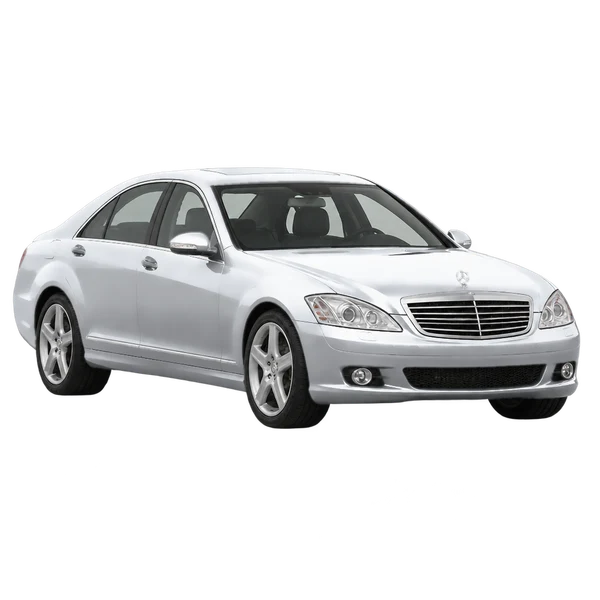 silver 2012 Mercedes-Benz S front three-quarter (facing left) view
