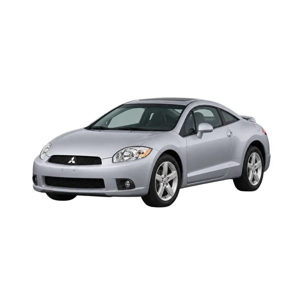 silver 2012 Mitsubishi Eclipse front three-quarter (facing left) view