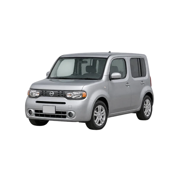 silver 2013 Nissan Cube front three-quarter (facing left) view