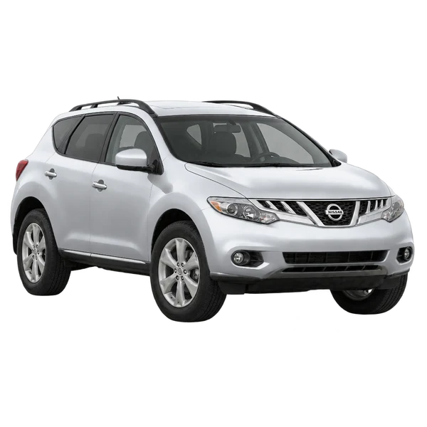 silver 2013 Nissan Murano front three-quarter (facing left) view