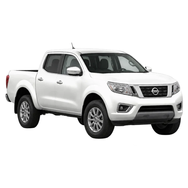 white 2025 Nissan Navara front three-quarter (facing left) view