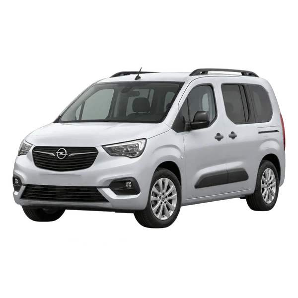 silver 2024 Opel Combo Life front three-quarter (facing left) view