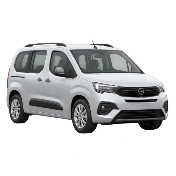 silver 2025 Opel Combo Life front three-quarter (facing left) view