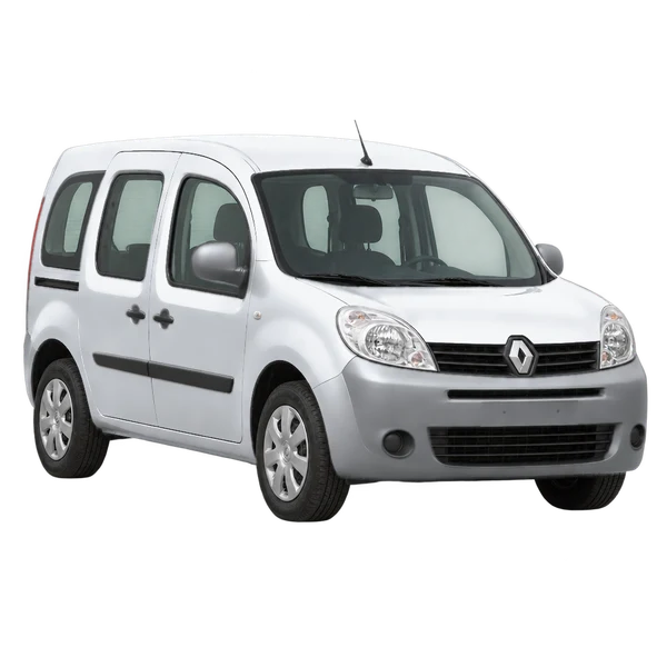 silver 2010 Renault Kangoo front three-quarter (facing left) view