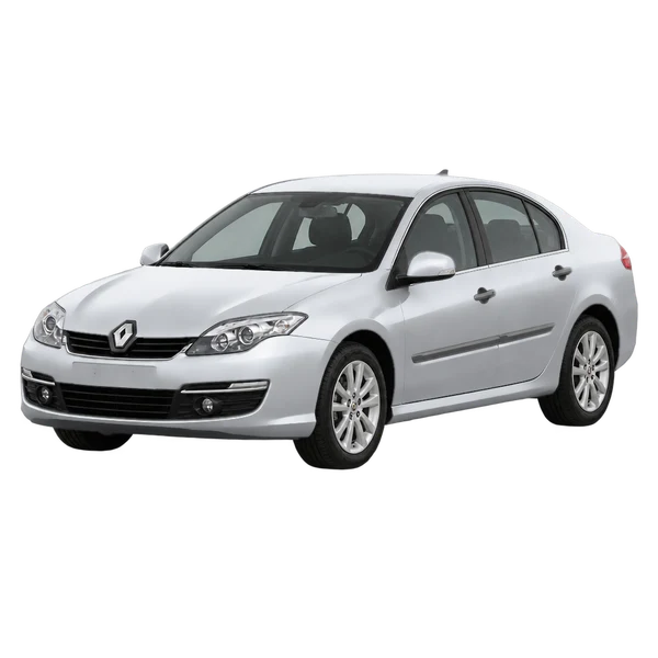 silver 2015 Renault Laguna front three-quarter (facing left) view