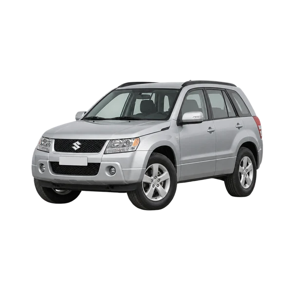 silver 2013 Suzuki Grand Vitara front three-quarter (facing left) view