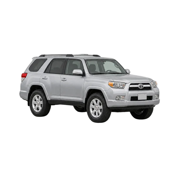 silver 2010 Toyota 4-Runner front three-quarter (facing left) view