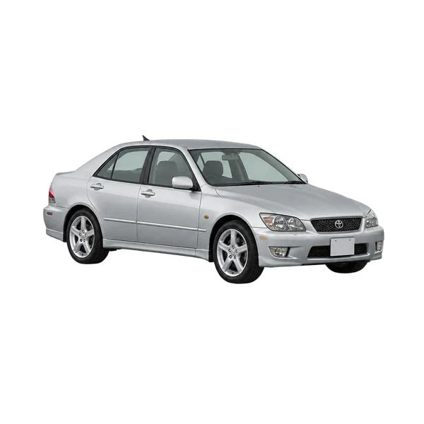silver 2005 Toyota Altezza front three-quarter (facing left) view