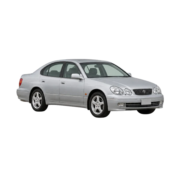 silver 1995 Toyota Aristo front three-quarter (facing left) view