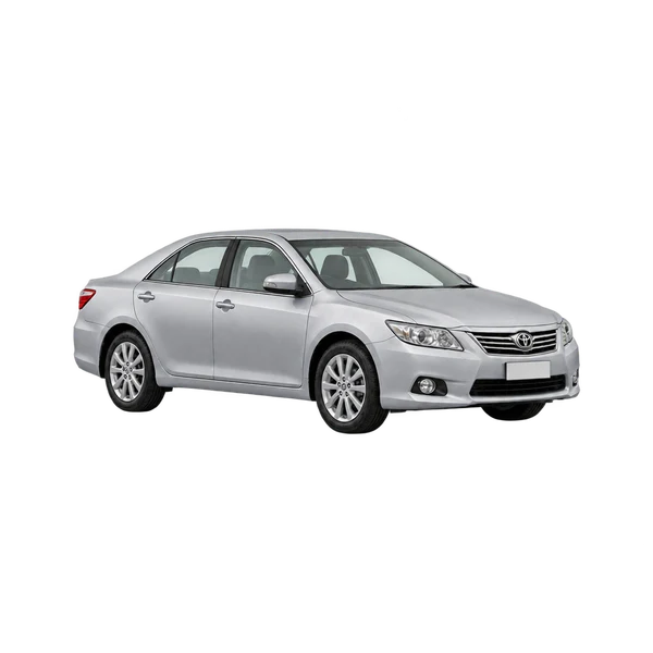 silver 2020 Toyota Aurion front three-quarter (facing left) view