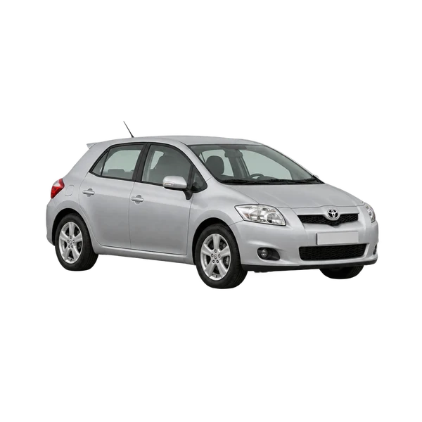 silver 2010 Toyota Auris TR Valvematic S-A front three-quarter (facing left) view