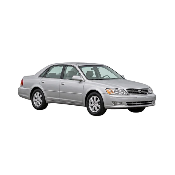 silver 2000 Toyota Avalon front three-quarter (facing left) view
