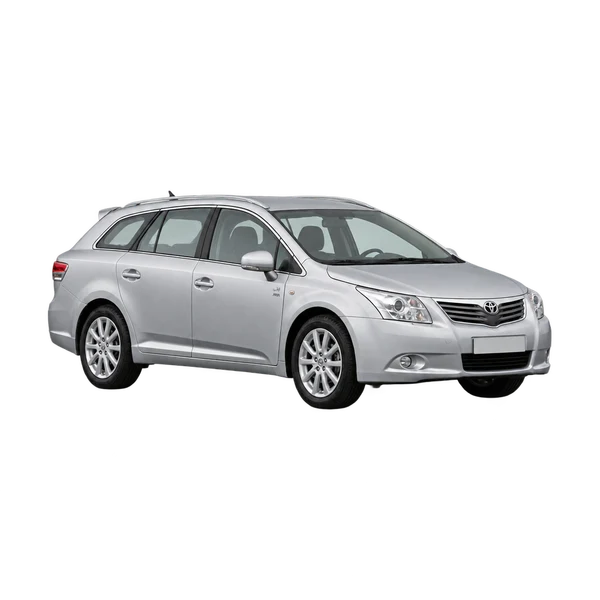 silver 2010 Toyota Avensis TR D-4D front three-quarter (facing left) view