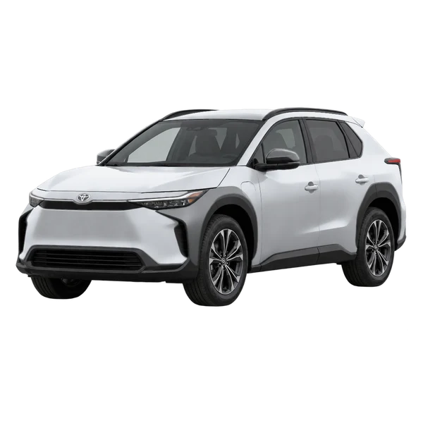 2027 TOYOTA bZ Woodland — Front three-quarter (facing left), silver