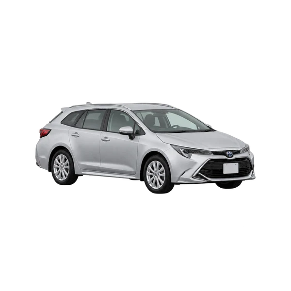 silver 2020 Toyota Caldina front three-quarter (facing left) view