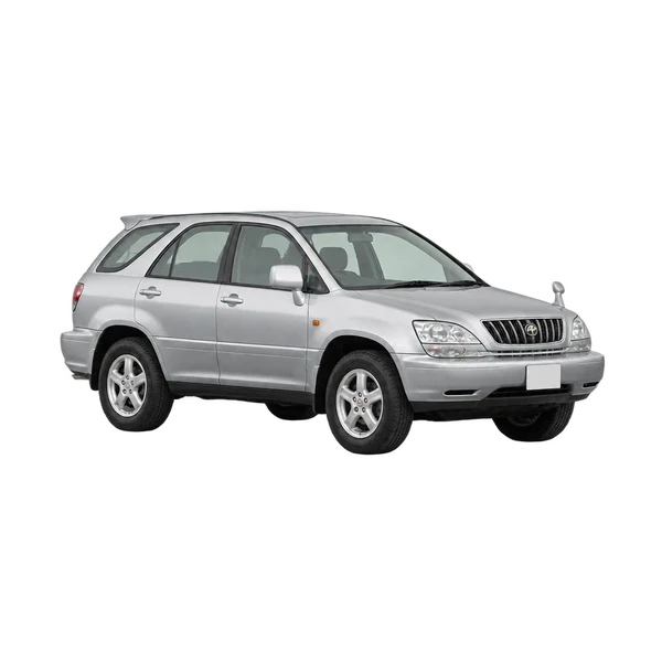 silver 2000 Toyota Harrier front three-quarter (facing left) view