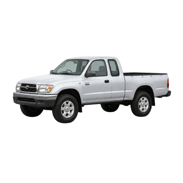 silver 2000 Toyota Hilux front three-quarter (facing left) view