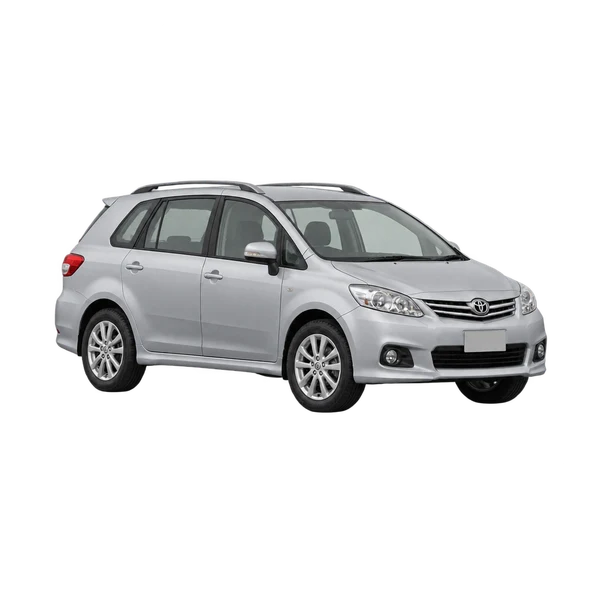 silver 2020 Toyota Ipsum front three-quarter (facing left) view