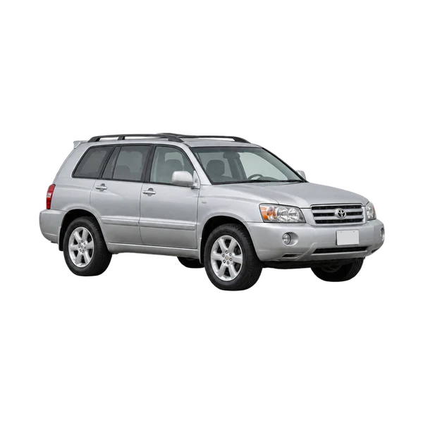 silver 2005 Toyota Kluger front three-quarter (facing left) view