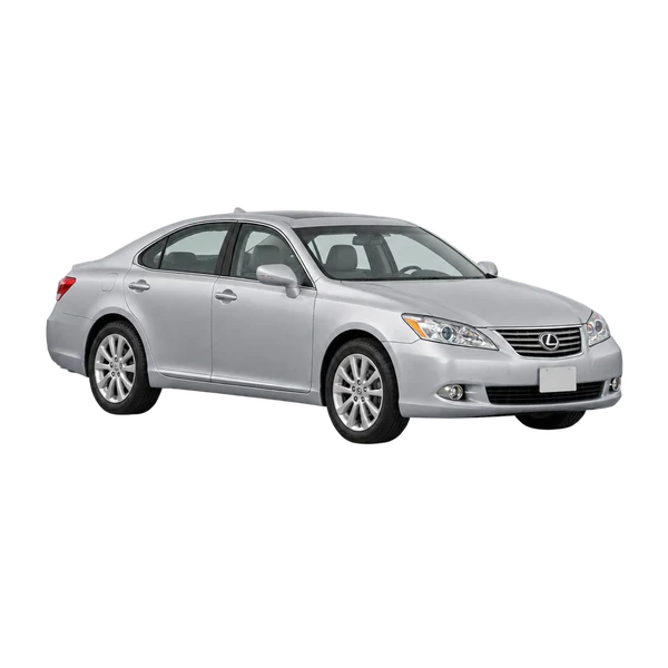 silver 2010 Toyota Lexus front three-quarter (facing left) view