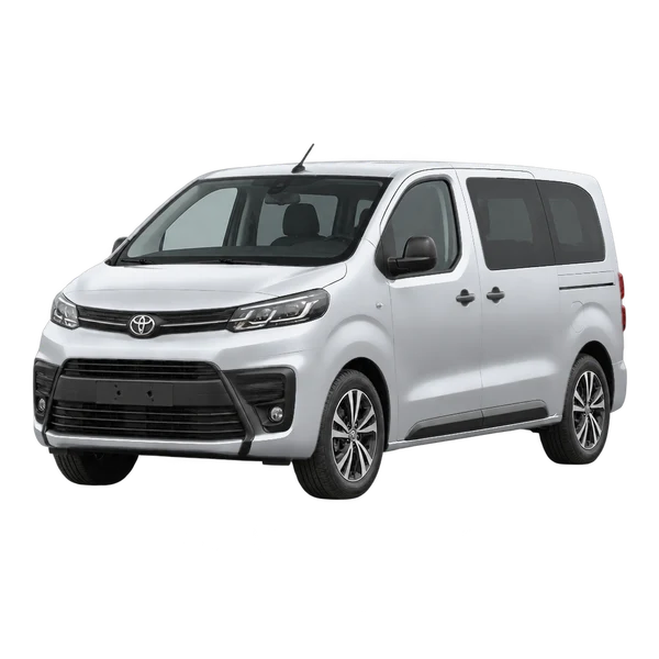 silver 2026 Toyota Proace front three-quarter (facing left) view