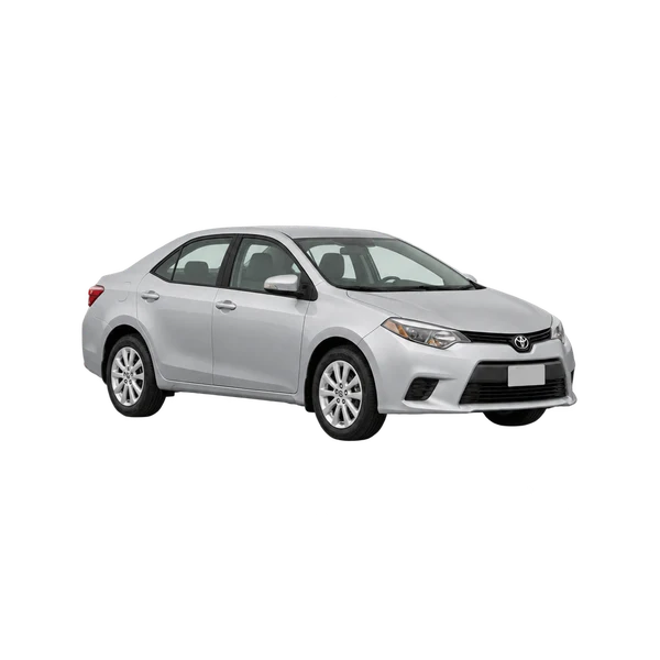 silver 2015 Toyota Sprinter front three-quarter (facing left) view