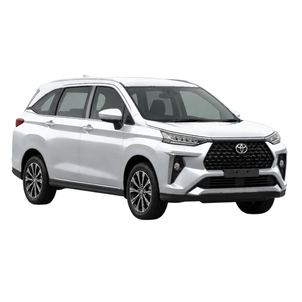 silver 2022 Toyota Veloz front three-quarter (facing left) view