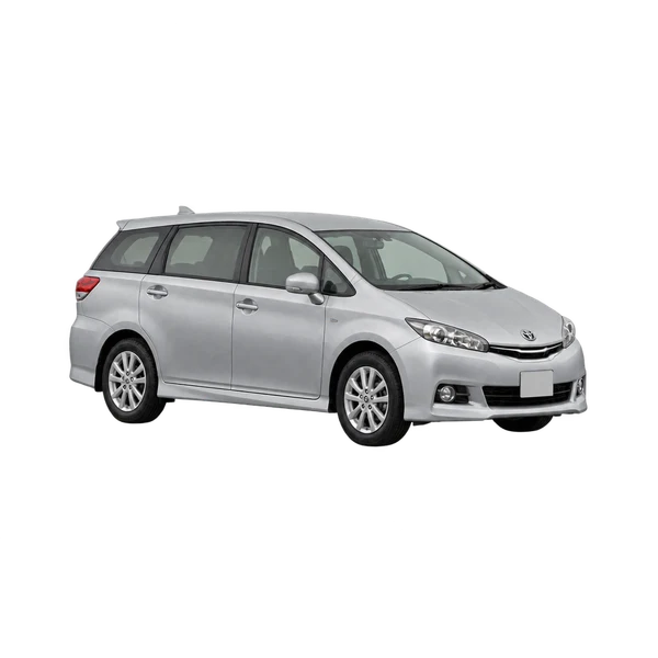 silver 2020 Toyota Wish front three-quarter (facing left) view