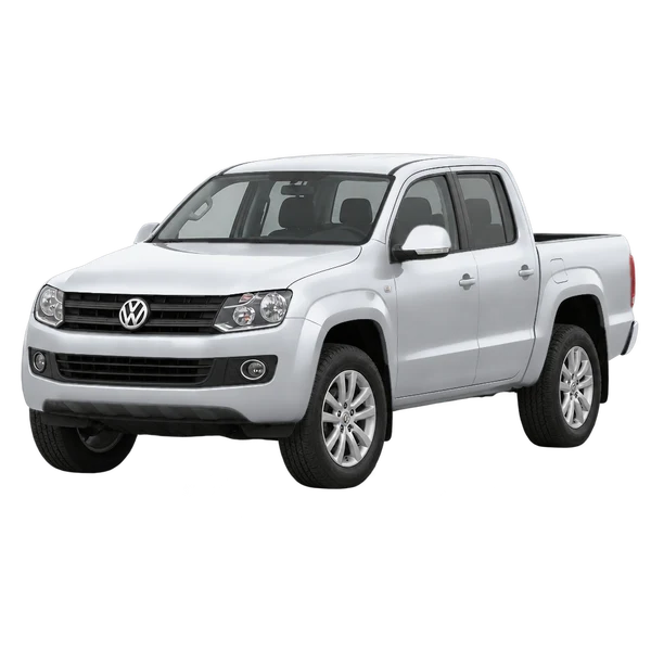 silver 2012 Volkswagen Amarok front three-quarter (facing left) view