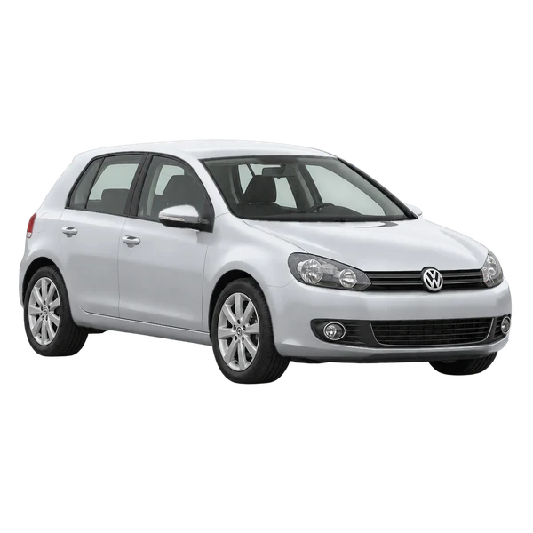 silver 2013 Volkswagen Golf front three-quarter (facing left) view