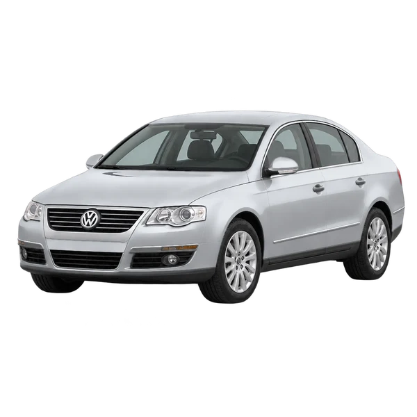 silver 2010 Volkswagen Passat front three-quarter (facing left) view