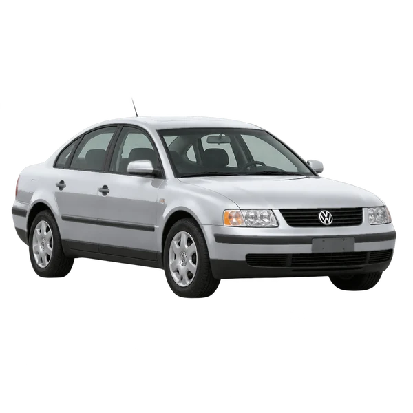 silver 1997 Volkswagen Passat CL front three-quarter (facing left) view