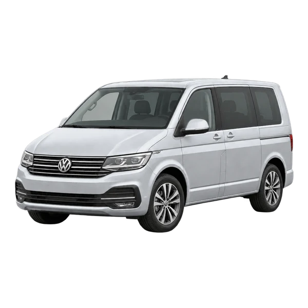 silver 2025 Volkswagen Viloran front three-quarter (facing left) view
