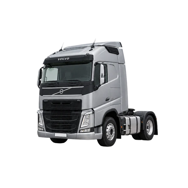 silver 2016 Volvo Cab Over Engine HT front three-quarter (facing left) view