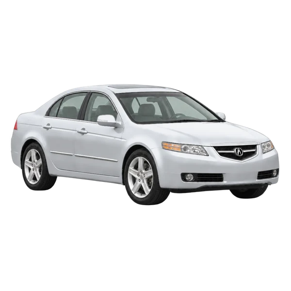 silver 2004 Acura TL front three-quarter (facing right) view