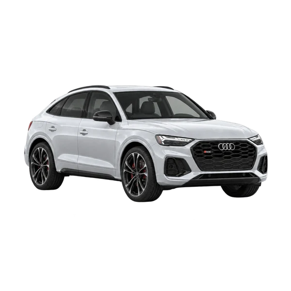 silver 2027 Audi SQ5 Sportback front three-quarter (facing right) view