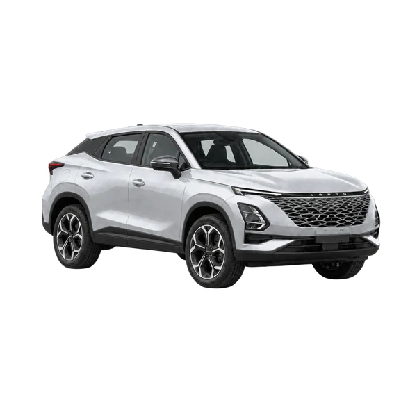 silver 2023 Chery Omoda 5 front three-quarter (facing right) view