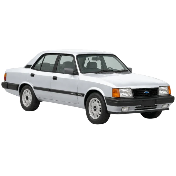 silver 1992 Chevrolet Opala front three-quarter (facing right) view